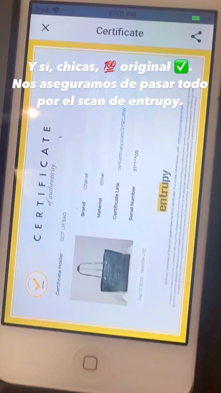 Todo es 💯 original 🙌🏻 ✅
Tenemos más de 5 años vendiendo piezas auténticas pre-loved y nuevas ☺️.